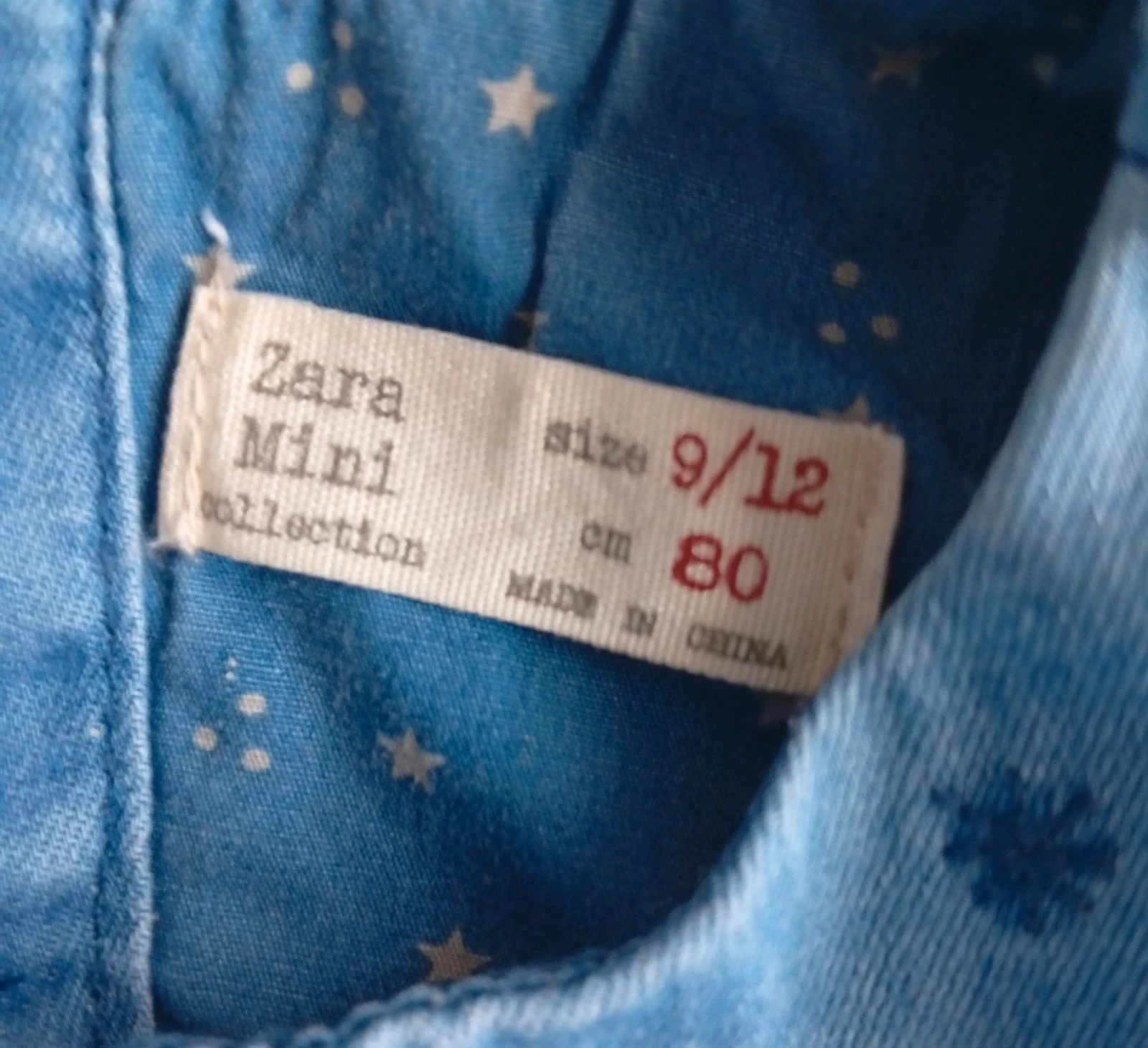 ZARA Baby Girl Denim Dress with Matching Bloomers – 9-12 Months (9M) – photo 3